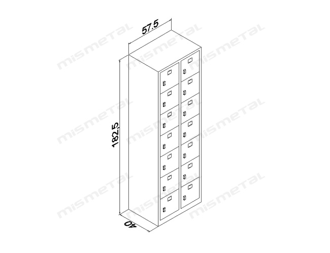 14 Door Deposit Locker teknik