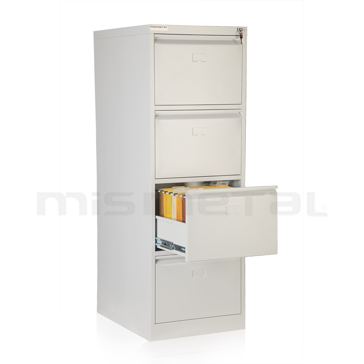 4 Drawers Telescopic Rail Card Index Cabinet