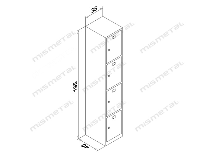 4 Door Deposit Locker teknik