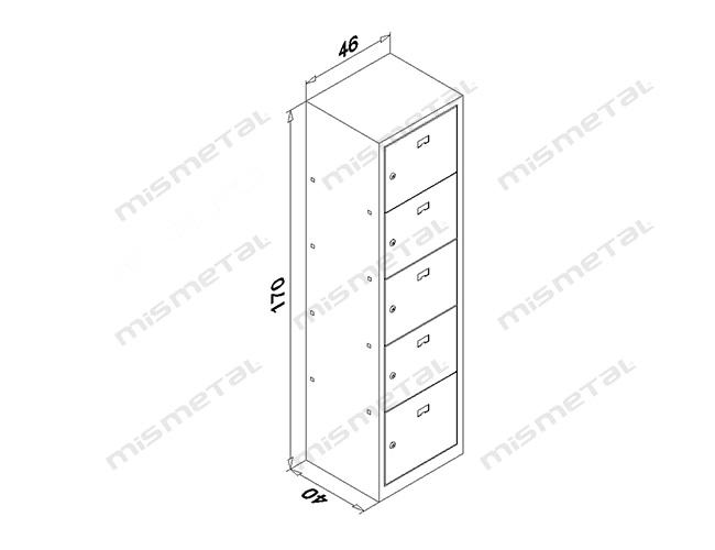 5 Door Deposit Locker teknik