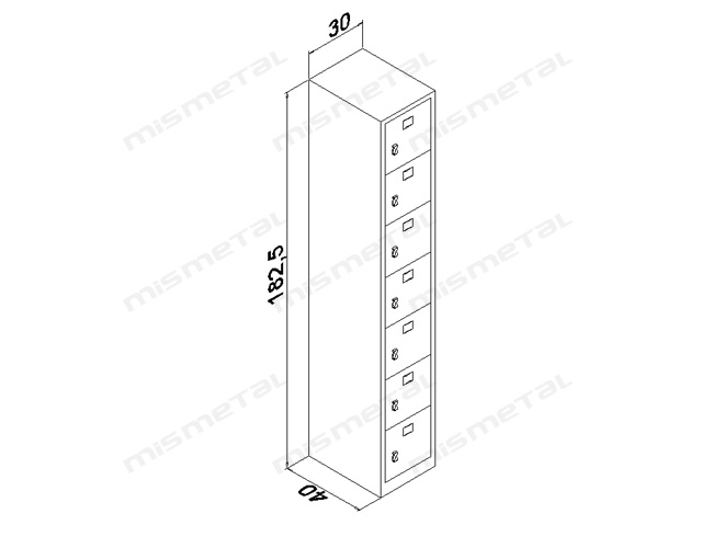 7 Door Deposit Locker teknik